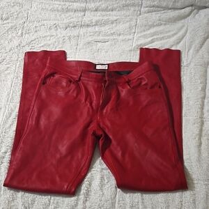 Ron Tomson Red  Leather Lamb Skin